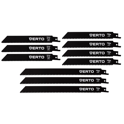 Verto 64H130 Orrfűrészlap készlet, HCS, set 10db. KIFUTÓ