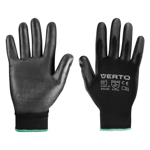 Verto 97H138 kertész kesztyű, pu bevonat, 10", légáteresztő felsőrész KIFUTÓ