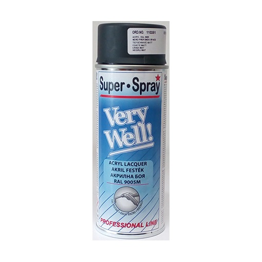 Very Well 110337 fekete spray 400 ml RAL9005 KIFUTÓ