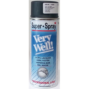 Very Well 110337 fekete spray 400 ml RAL9005