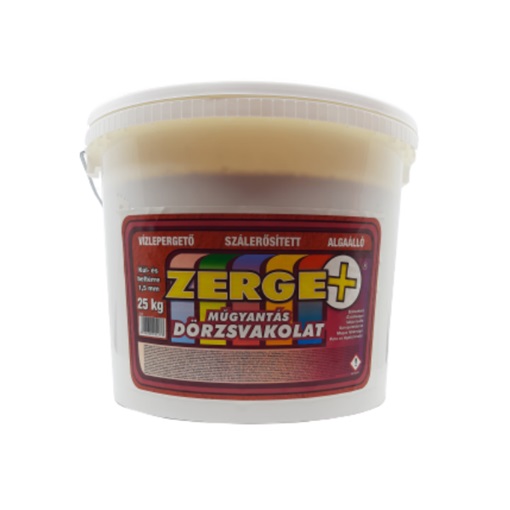 Zerge Plusz szálerősített algaálló dörzsvakolat (gördülő) 2mm 25 kg KIFUTÓ