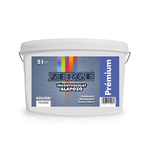 Zerge Premium vakolat alapozó fehér 5 L