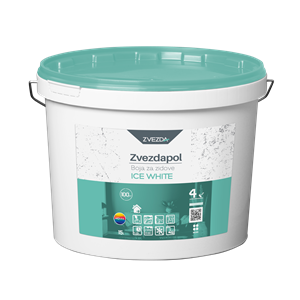 Zvezdapol beltéri falfesték Ice White - jégfehér 15 L KIFUTÓ